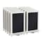 Flash Furniture Whitewash Magnetic Table/Hanging Chalkboards, 10PK 10-HFKHD-GDIS-CRE8-522315-GG - alternate 7
